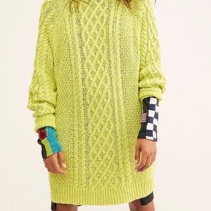 Free People On A Boat Cable Knit Sweater Dress